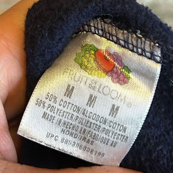 5 for $25🔥Medium Fruit Of The Loom Navy Jogger Sweatpants - Picture 5 of 6